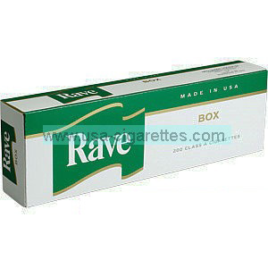 Rave Menthol Dark Green Kings cigarettes